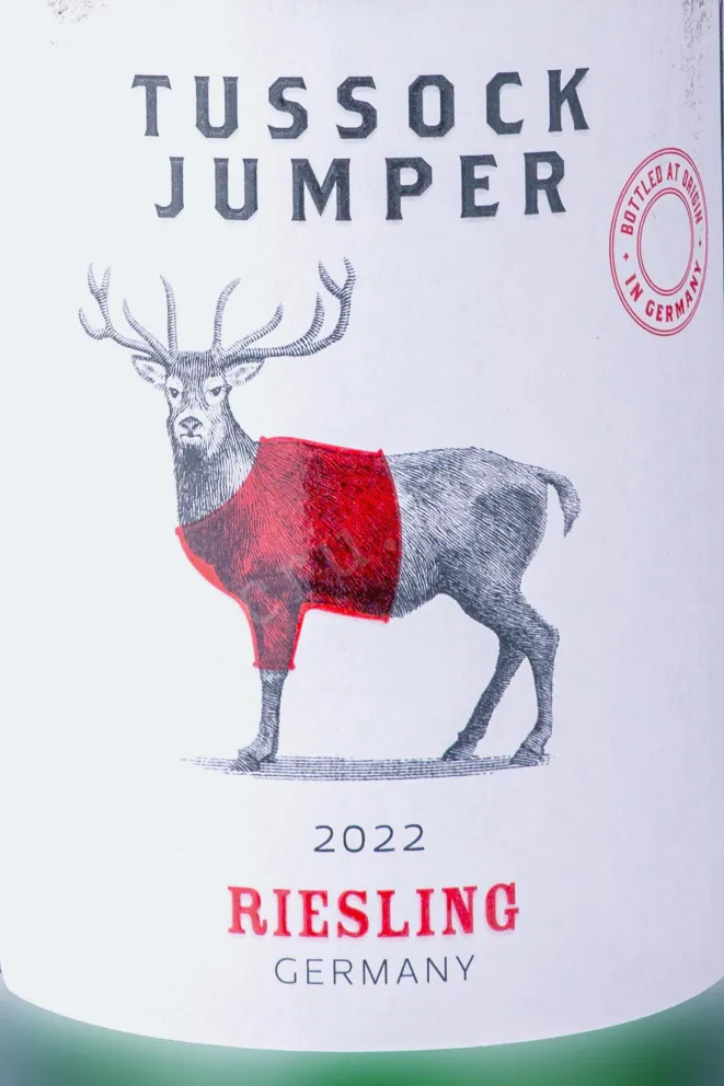Этикетка Tussock Jumper Riesling 2022 0.75 л