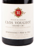 Этикетка вина Remoissenet Pere & Fils Clos Vougeot Grand Cru AOC 2011 0.75 л