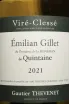 Этикетка Domaine de la Bongran Emilian Gillet de Quintaine 2021 0.75 л