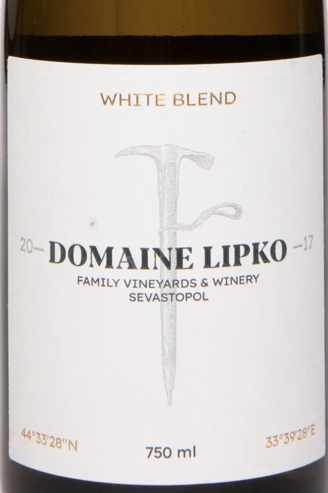 Этикетка Domaine Lipko White Blend 2024 0.75 л