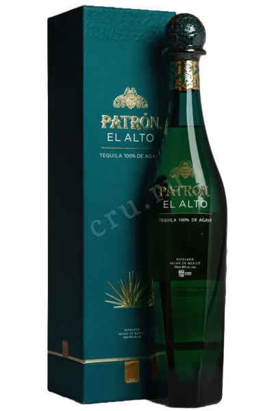 Текила Patron El Alto Reposado in gift box  0.75 л