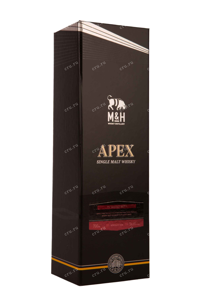 Подарочная коробка M & H Apex Single Cask PX Sherry Butt gift box 0.7 л