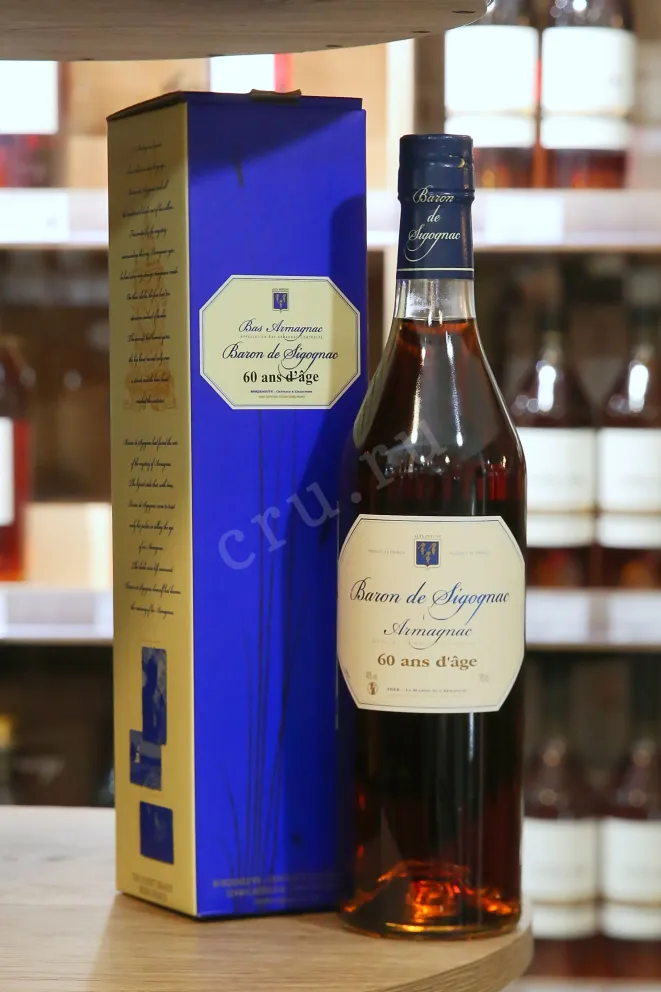 В магазине Крю Профи Baron de Sigognac 60 ans d'age 0.5 л