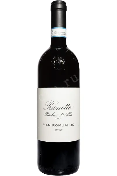 Вино Prunotto Barbera d'Alba DOC Pian Romualdo 2020 0.75 л