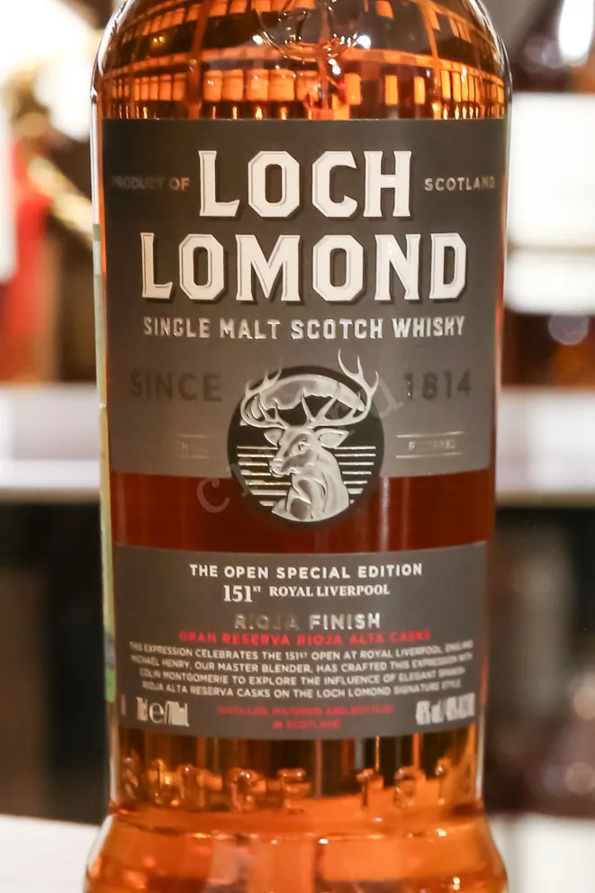 В магазине Крю Профи Loch Lomond 151th The Open Special Edition Royal Liverpool Rioja Finish in gift box 0.7 л