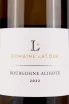 Этикетка Domaine Lacour Bourgogne Aligote 2022 0.75 л