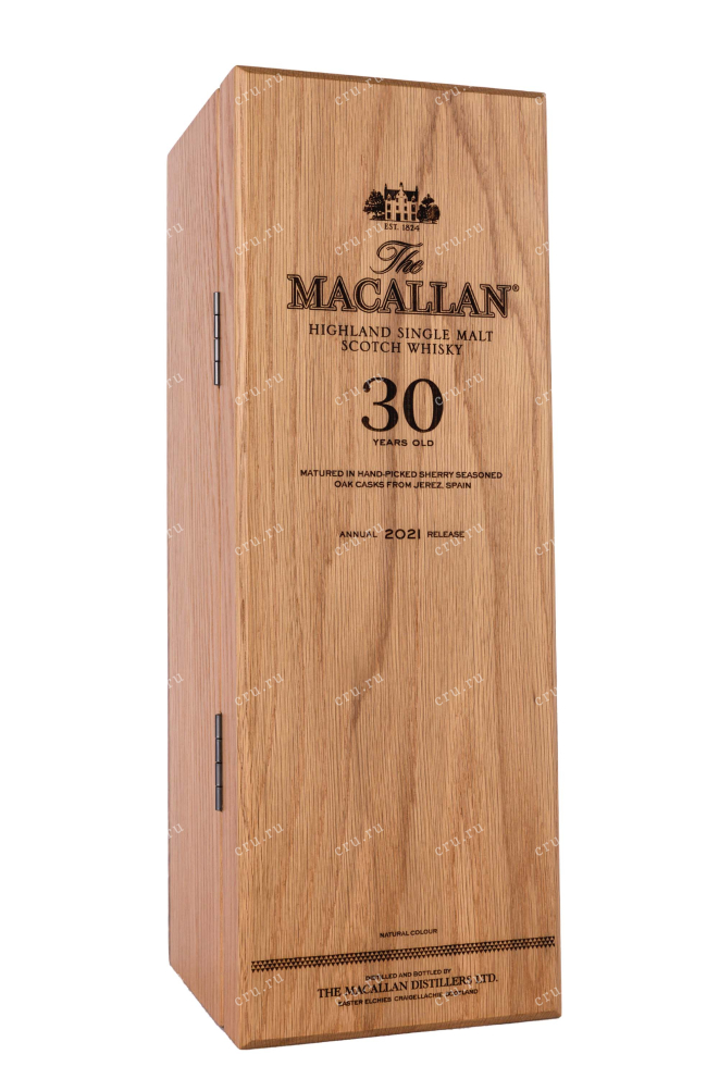 Деревянная коробка The Macallan 30 Year Old Sherry Oak wooden box 0.7 л