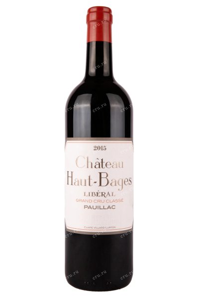 Вино Chateau Haut-Bages Liberal Grand Cru Classe Pauillac 2015 0.75 л