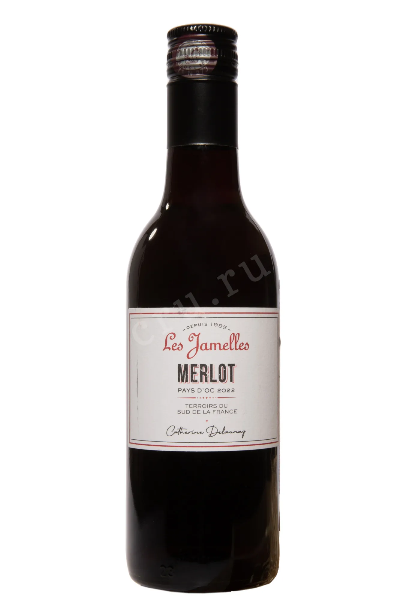 Фото — Вино Les Jamelles Merlot 2022 0.25 л