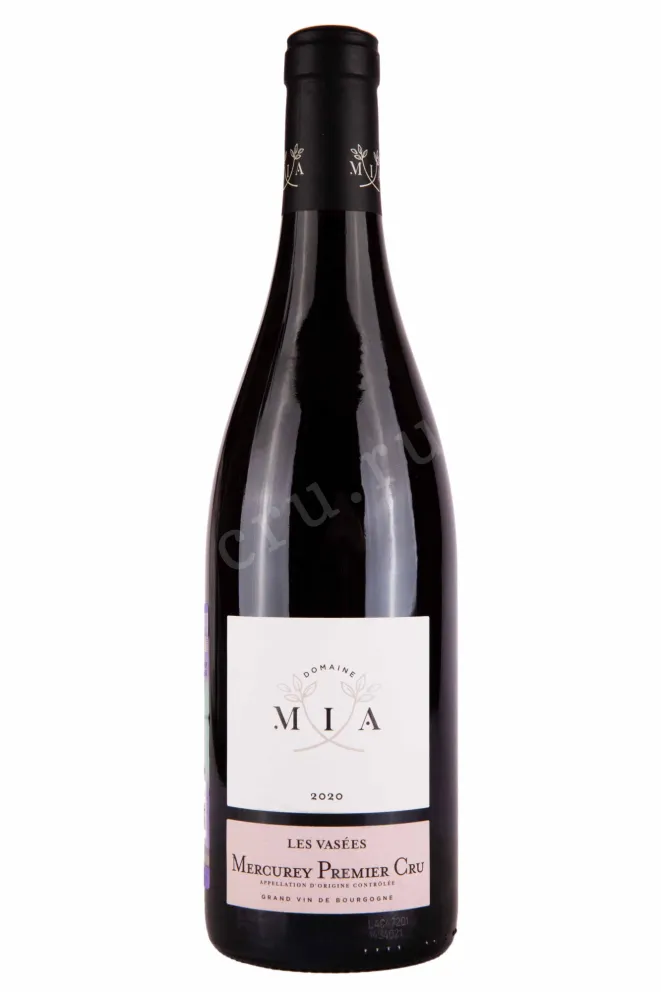 Вино Domaine MIA Les Vasees Mercurey Premier Cru 2020 0.75 л