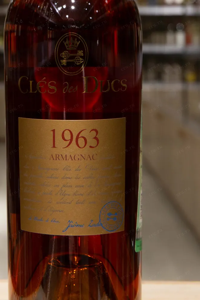 Этикетка Cles des Ducs 1963 0.7 л
