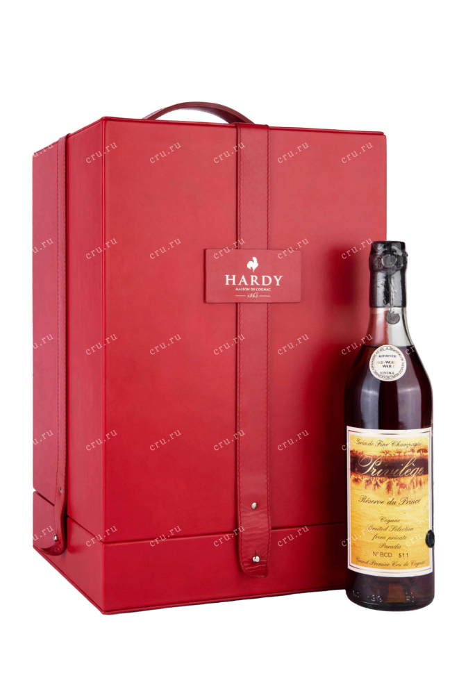 Коньяк Hardy Privilege Grande Fine Champagne crystal decanter Lalique in gift box   0.75 л