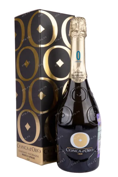 Игристое вино Conca d'Oro Conegliano Valdobbiadene Prosecco Superiore DOCG Dosage Zero gift box 2021 0.75 л