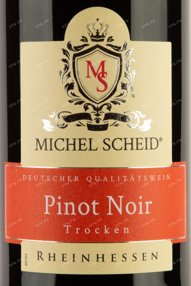 Этикетка Michel Scheid Pinot Noir 2021 0.75 л
