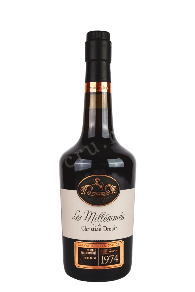 Бутылка Christian Drouin Pays d Auge wooden box 1974 0.7 л