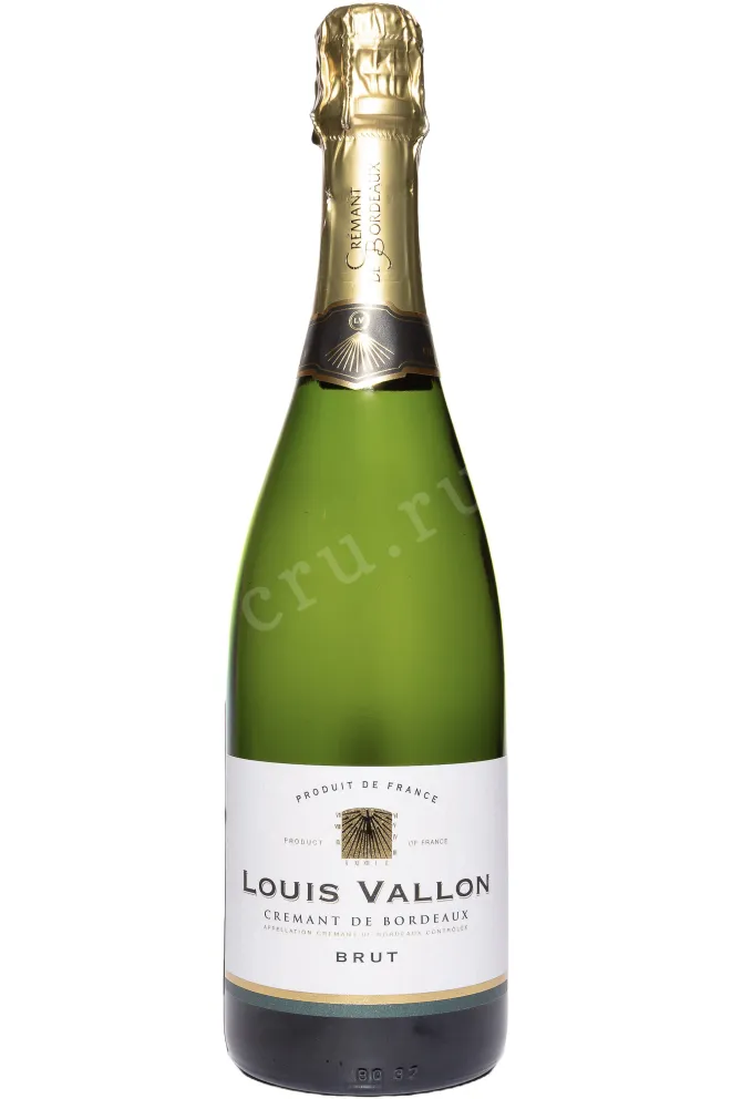 Бутылка Louis Vallon Cremant de Bordeaux in gift box 2023 0.75 л