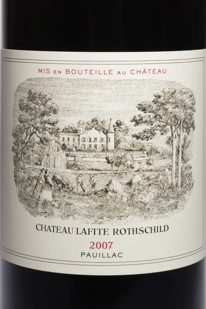 Этикетка Chateau Lafite Rothschild Puaillac in wooden box 2007 0.75 л