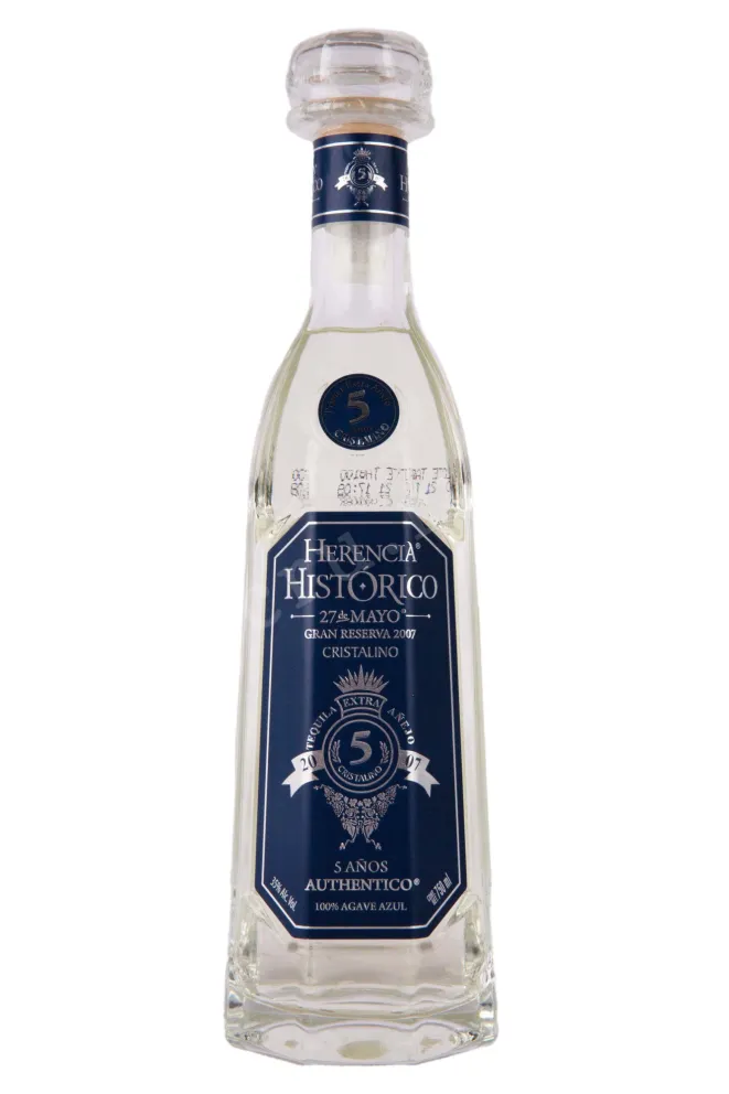 Текила Herencia Historico 27 de Mayo Gran Reserva Cristalino  0.75 л