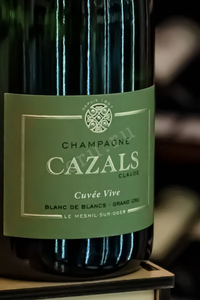 В магазине Крю Профи Cazals Cuvee Vive Blanc de Blancs Grand Cru 2020 0.75 л