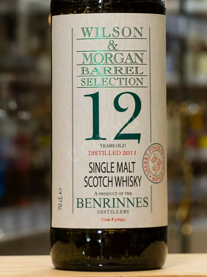 В магазине Крю Профи Wilson&Morgan Barrel Selection Benrinnes Sherry Finish 12 years in gift box 0.7 л