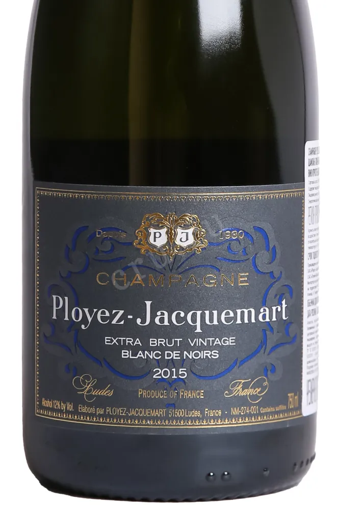 Этикетка Ployez-Jacquemart Extra Brut Vintage 2015 0.75 л