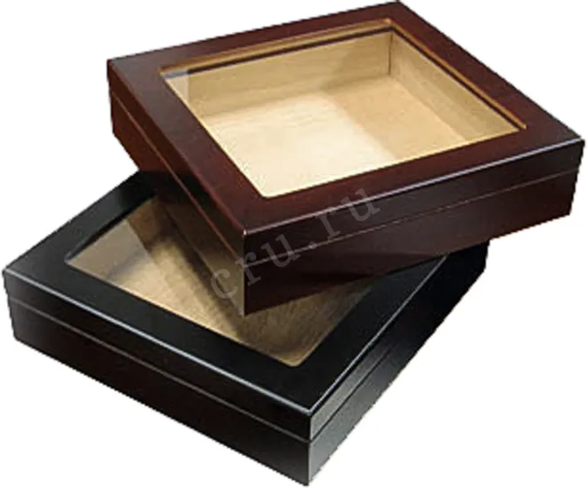 Humidor Aficionado Chateau Glasstop Cherry 20 Cigars