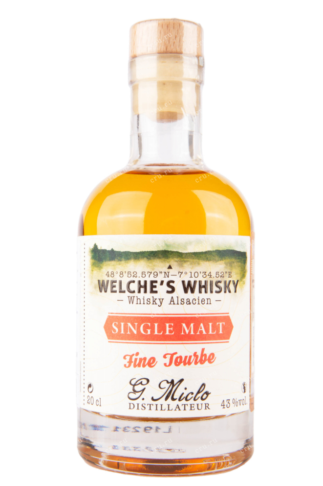 Виски Welche's Distillery G.Miclo Single Malt Fine Tourbe  0.2 л