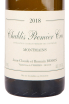 Этикетка вина Chablis Premier Cru Montmains 2018 0.75 л