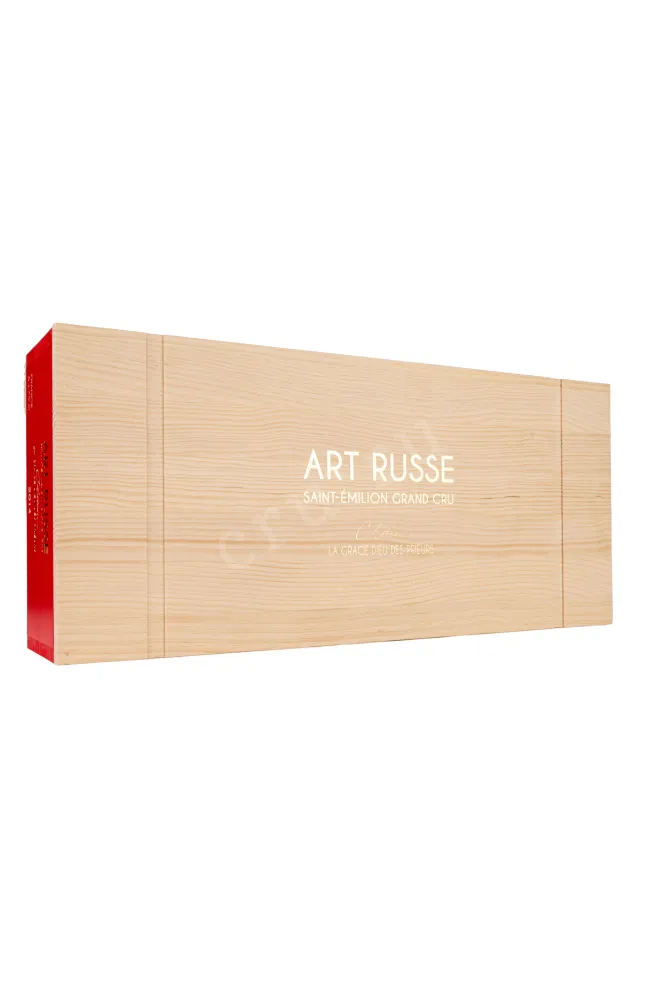 Набор вин Chateau La Grace Dieu des Prieurs Art Russe Saint-Emilion Grand Cru set of 6 bottles in wooden box  2014 0.75 л