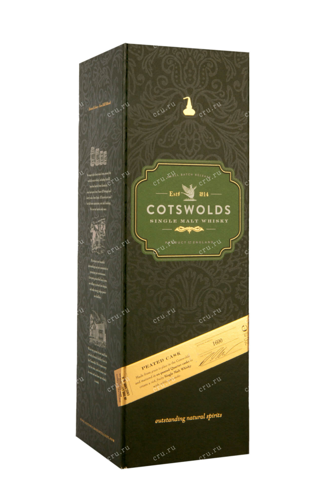 Подарочная упаковка Cotswolds Peated Cask  0.7 л