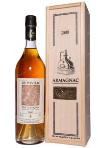 Арманьяк De Pontiac Bas-Armagnac in wooden box 2000 0.7 л