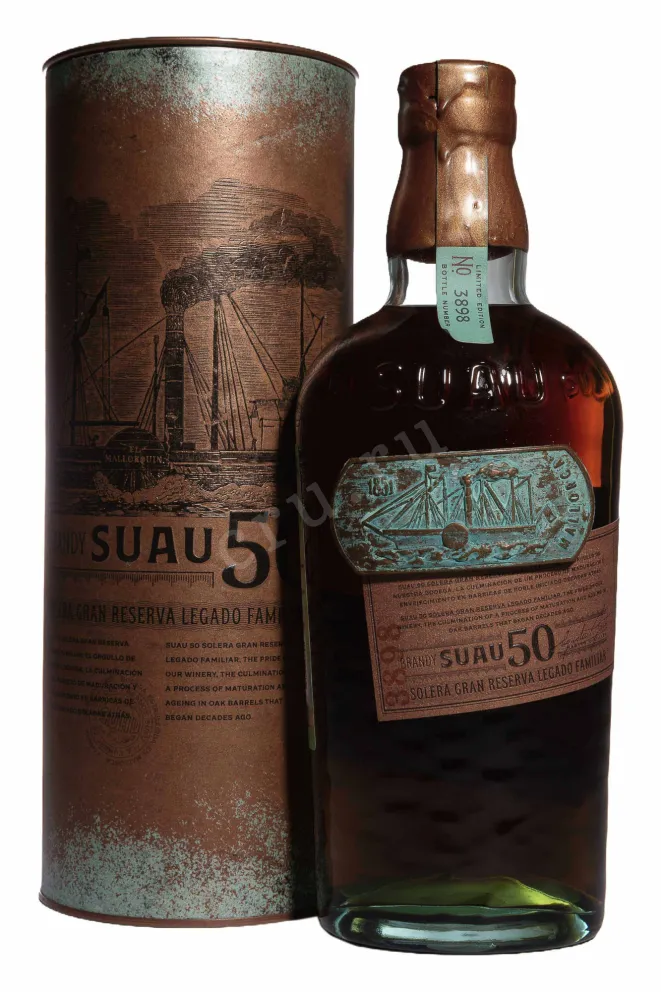 Бренди Suau 50 Solera Gran Reserva Legado Familiar in tube  0.7 л