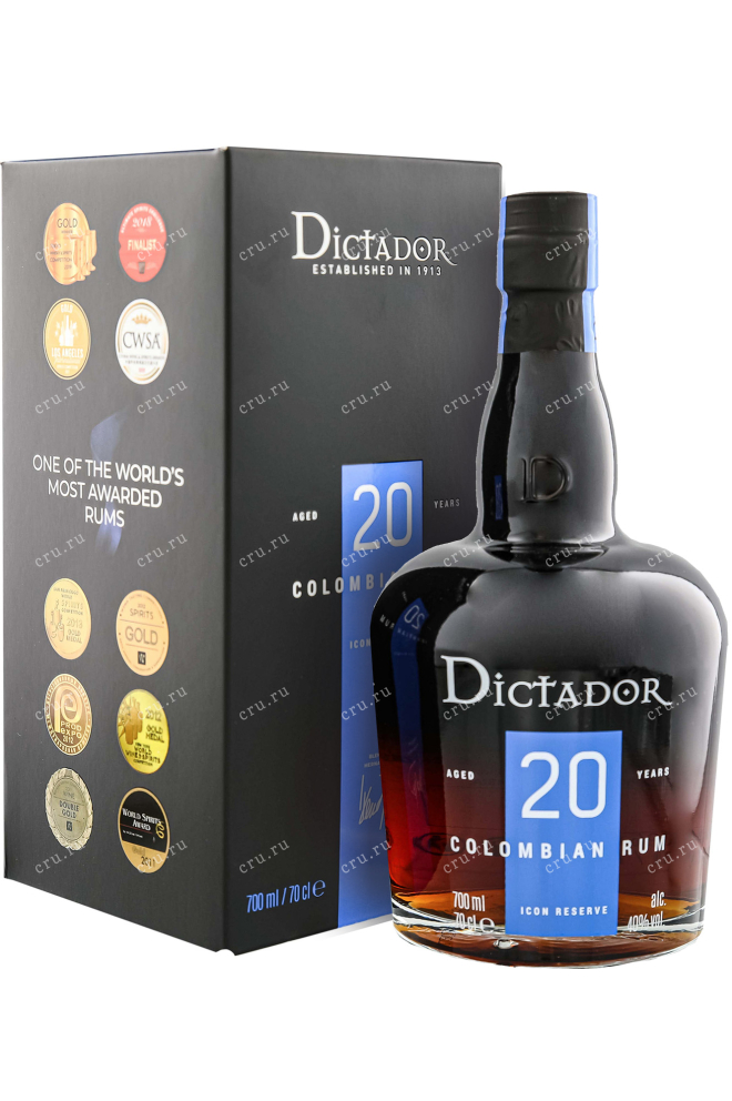 Ром Dictador 20 years in gift box  0.7 л