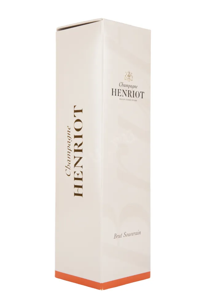 Подарочная коробка игристого вина Henriot Brut Souverain gift box 0.75 л