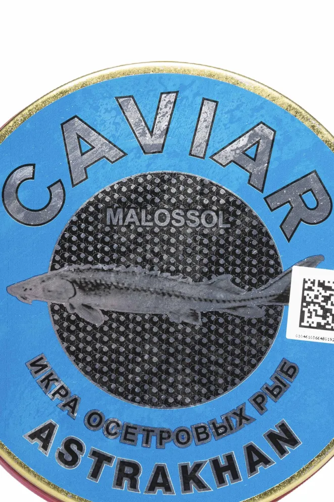 Этикетка Осетровая Зернистая Осетр