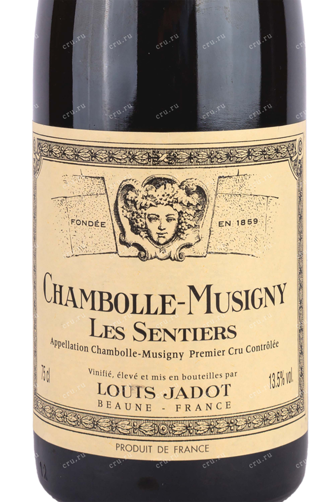 Этикетка Louis Jadot Chambolle-Musigny Les Sentiers 2015 0.75 л