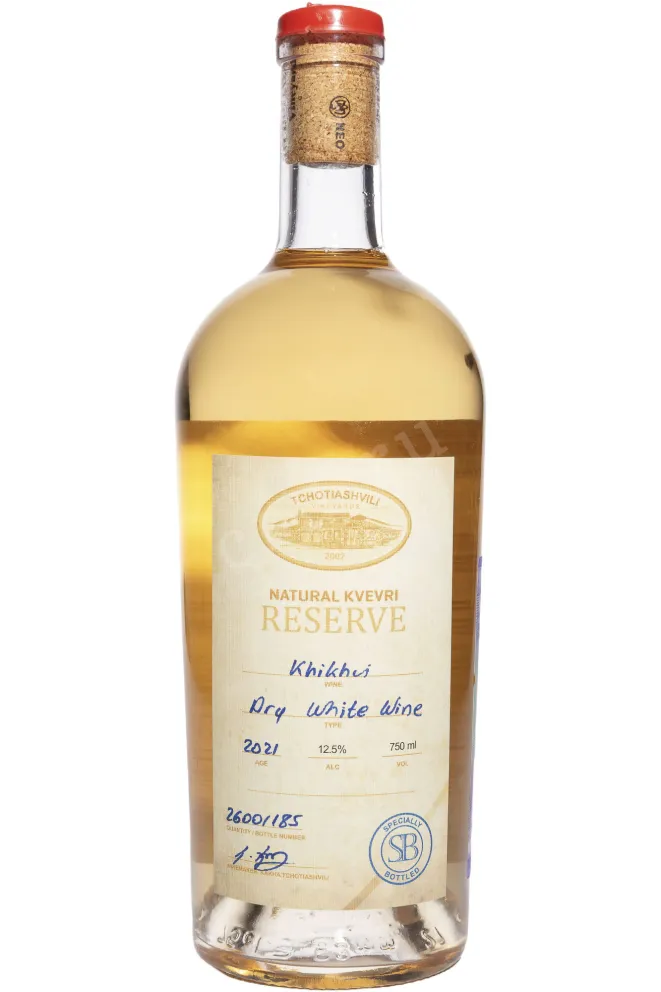 Вино Tchotiashvili Khikhvi Rcheuli Qvevri 2021 0.75 л
