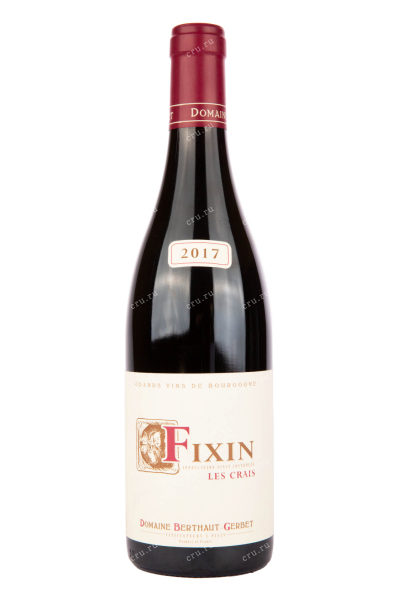 Вино Domaine Berthaut-Gerbet Les Crais Fixin 2017 0.75 л