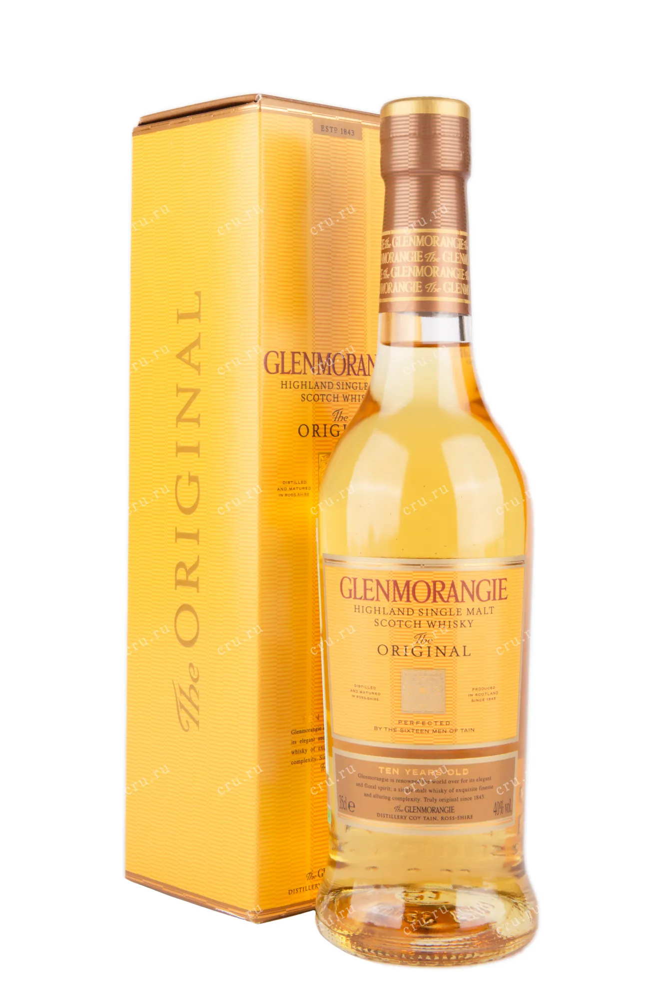 Фото — Виски Glenmorangie Original 10 years gift box  0.35 л