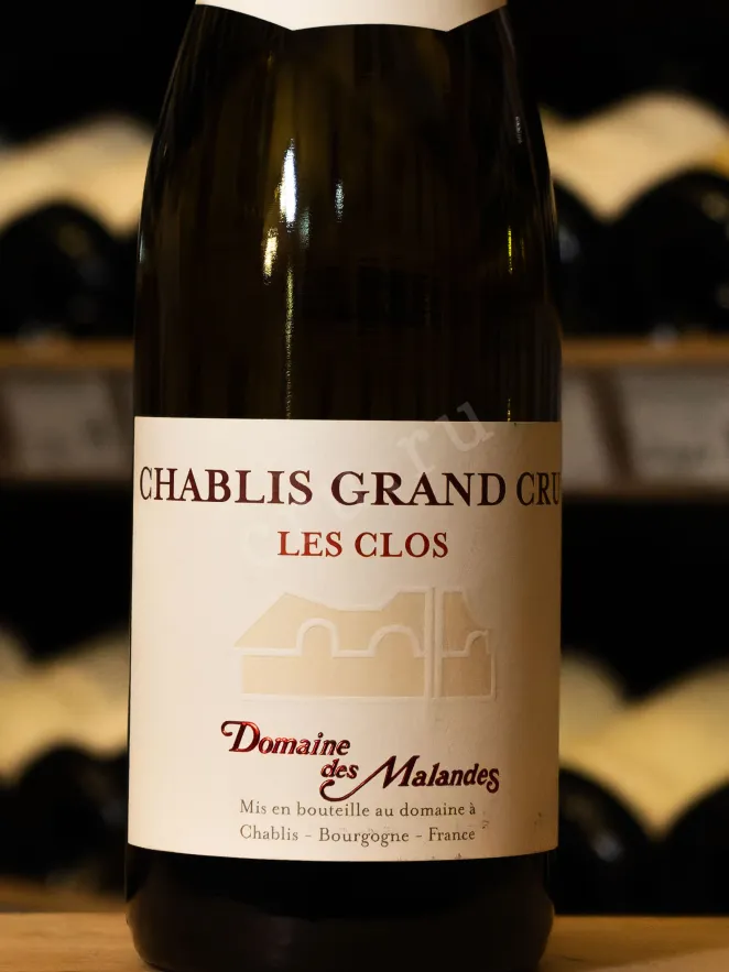 В магазине Крю Профи Domaine des Malandes Chablis Grand Cru Les Clos 2022 0.75 л