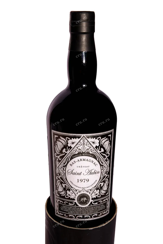 В тубе Арманьяк Saint Aubin Bas-Armagnac in tube 1979 0.7 л
