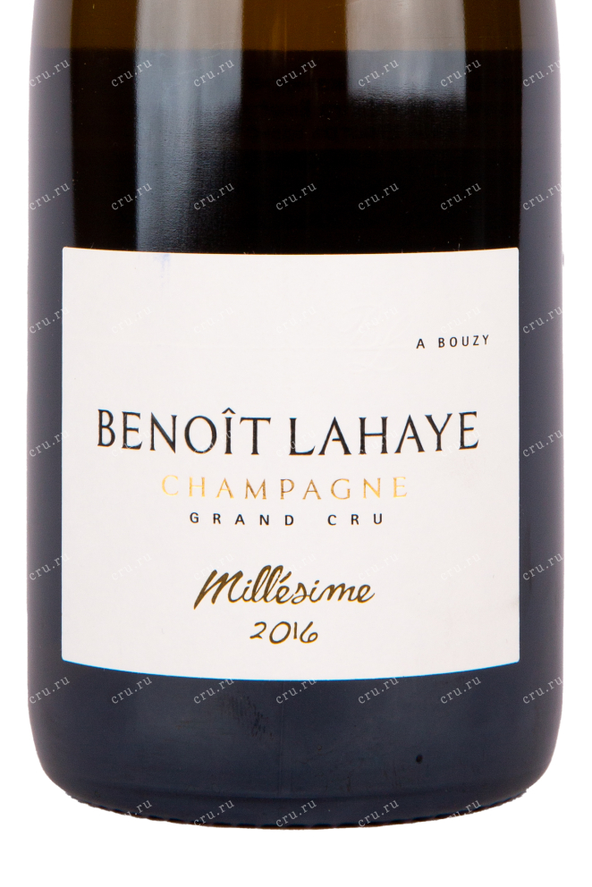 Этикетка игристого вина Benoit Lahaye Millesime Grand Cru 0.75 л