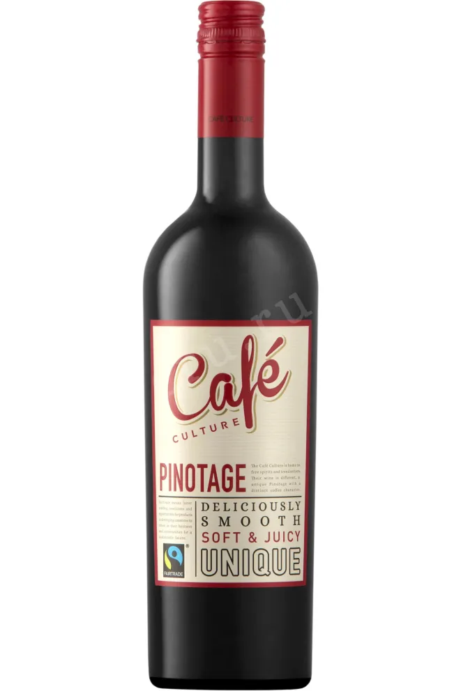 Вино Cafe Culture Pinotage Western Cape 2024 0.75 л