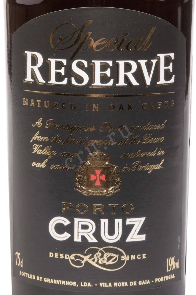 Этикетка Porto Cruz Special Reserve 2018 0.75 л