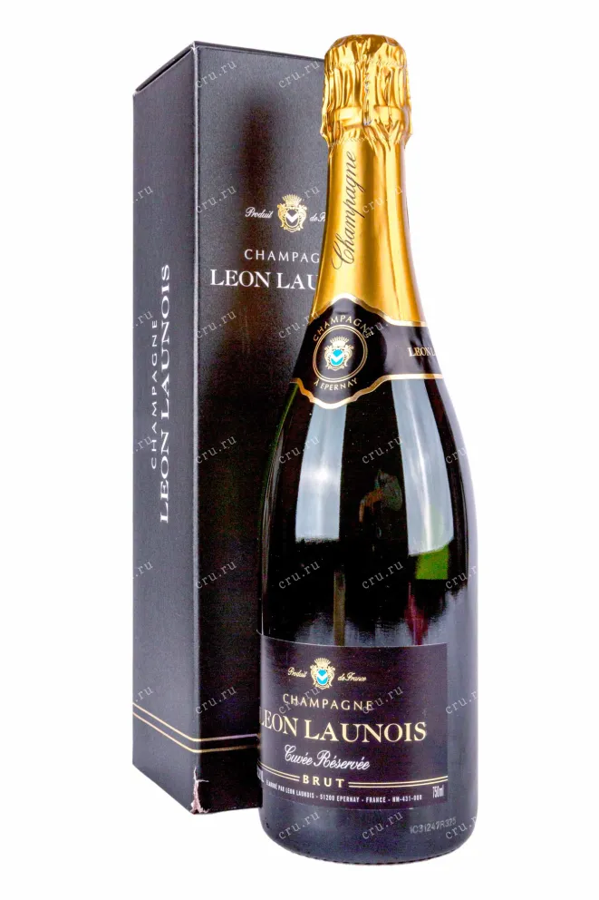 Шампанское  Leon Launois Brut in gift box 2022 0.75 л