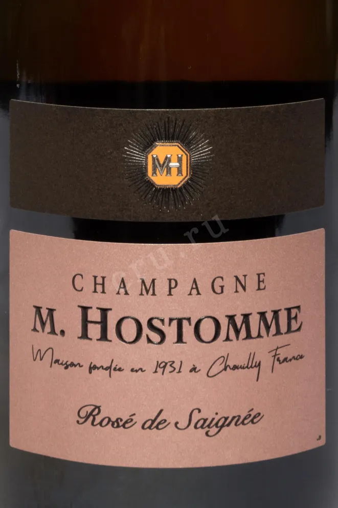 Этикетка M. Hostomme Rose de Saignee AOC 2021 0.75 л