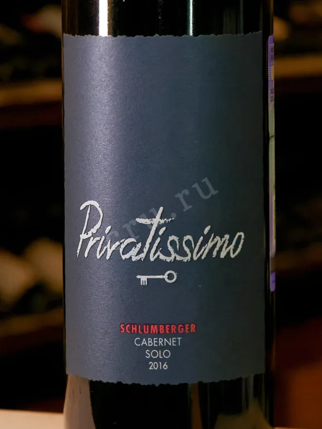 В магазине Крю Профи Schlumberger Privatissimo Cabernet Sauvignon Solo 2016 0.75 л