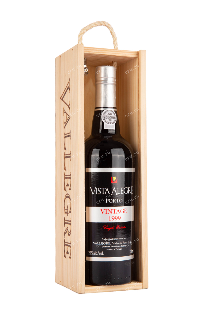 Бутылка в коробке портвейна Виста Алегре Винтаж 1999 0.75 л