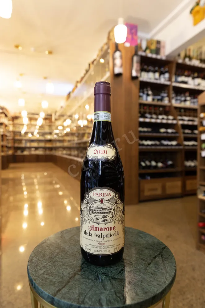 В магазине Крю Профи Farina Amarone Classico della Valpolichella 2020 0.75 л