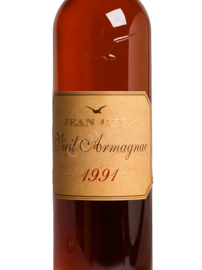 Этикетка Jean Cave Vieil in gift box 1991 0.7 л